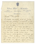 Mata Hari Autograph Letter Signed to Her Lover, Piet van der Hem -- ''...I am a very ambitious woman and when I feel an affinity for someone than I have the same ambitious feelings...for him...''